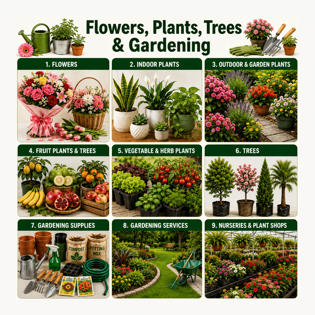 Flowers, Plants, Trees & Gardening